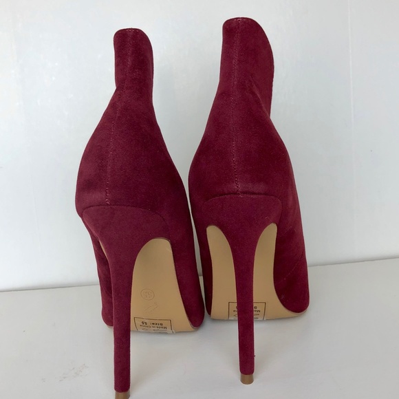 Shoe Republic LA Burgundy Red Pointy toe Heel - Picture 5 of 5